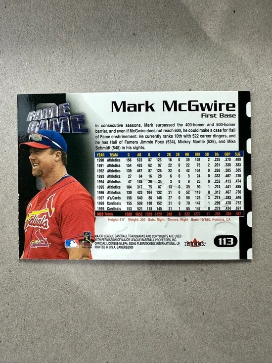 Mark McGwire Cardinals lot of 8 - Picture 3 of 11